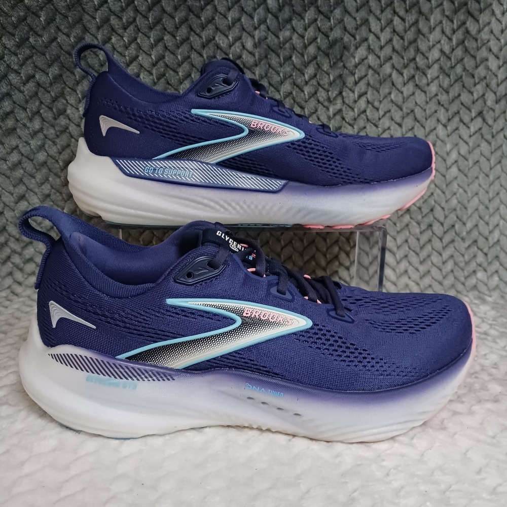 Brooks Glycerin GTS 22 Blue Ribbon Dianthus Women's Athletic Running Shoes Sz 9